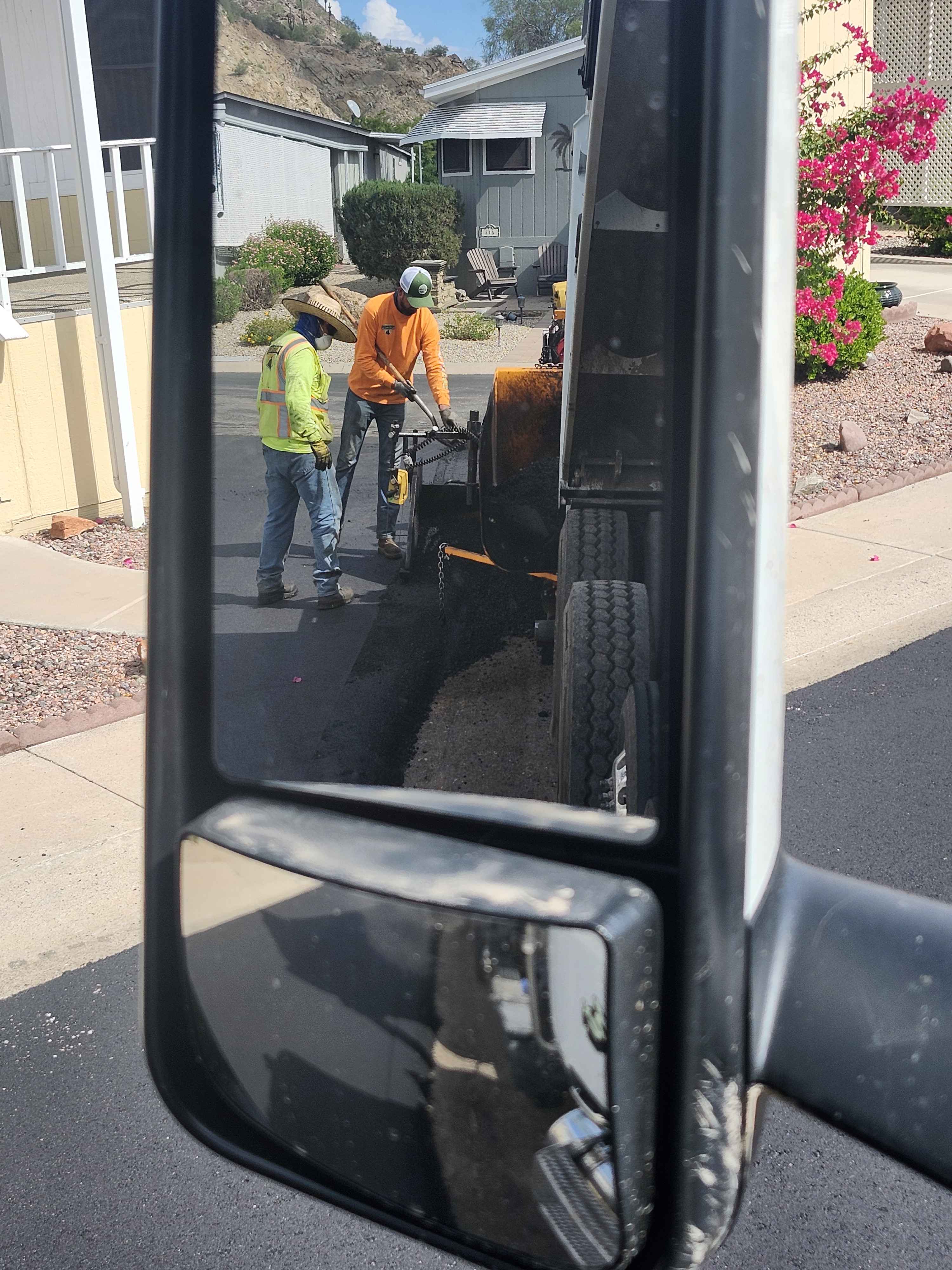 48 Hauling truck hauling materials